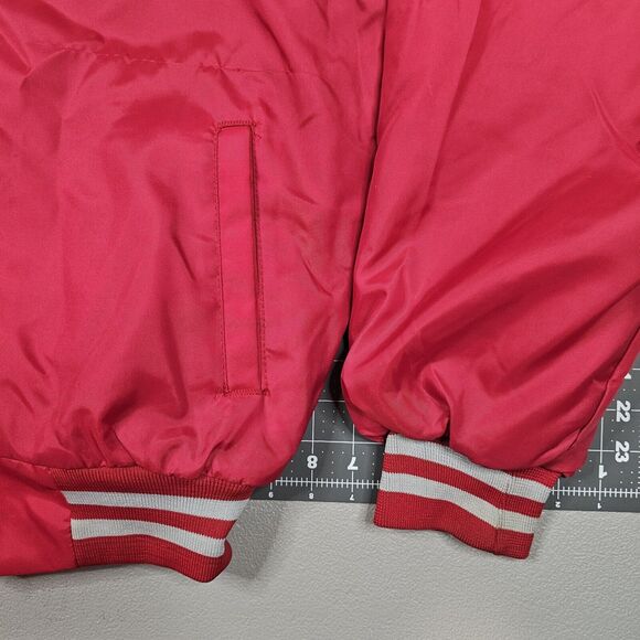 Vintage K Brand Jacket Large Fire Firefighter Emt 80s Sideline Bomber Varsity - Picture 3 of 11